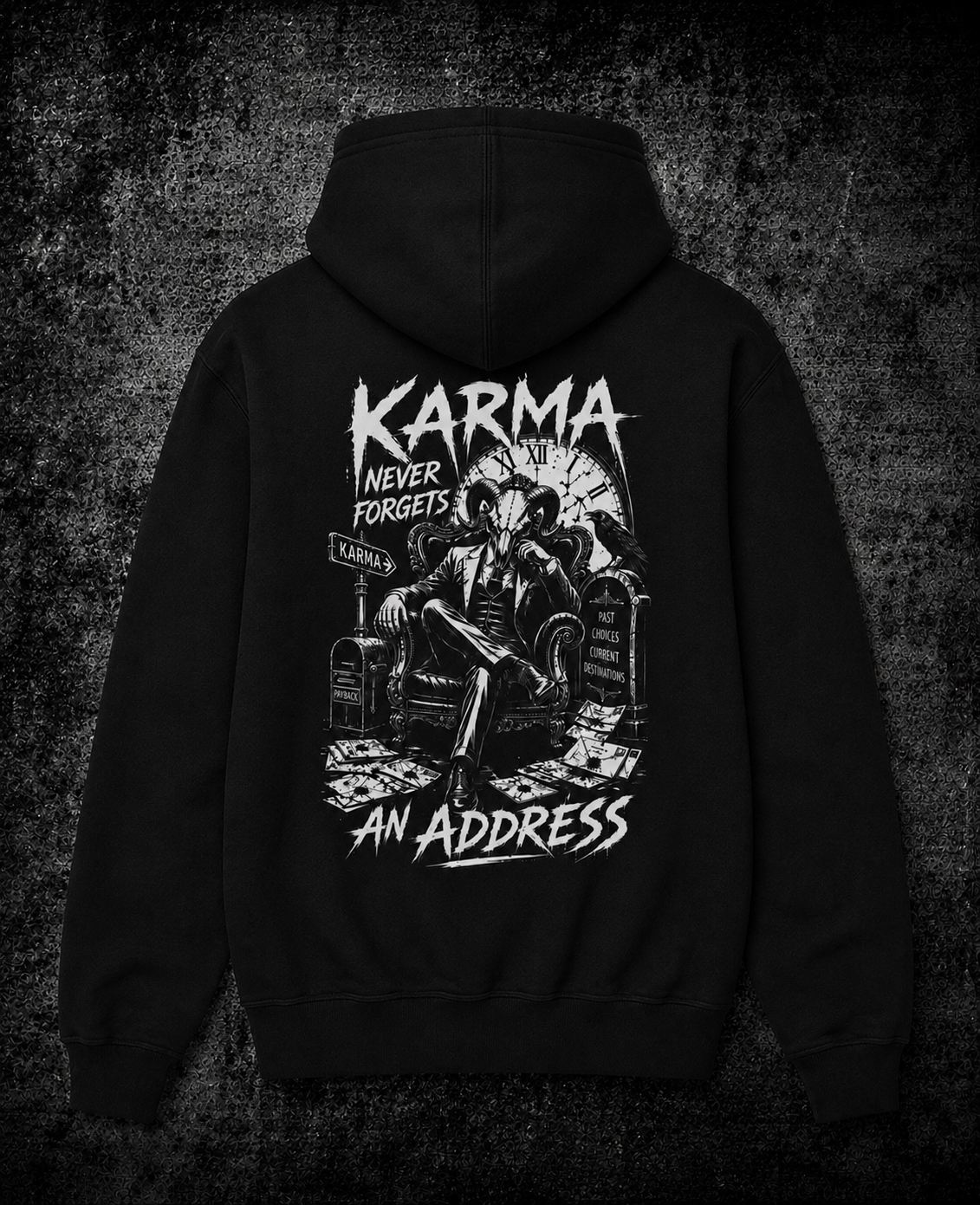 KARMA NEVER FORGETS AN ADDRESS