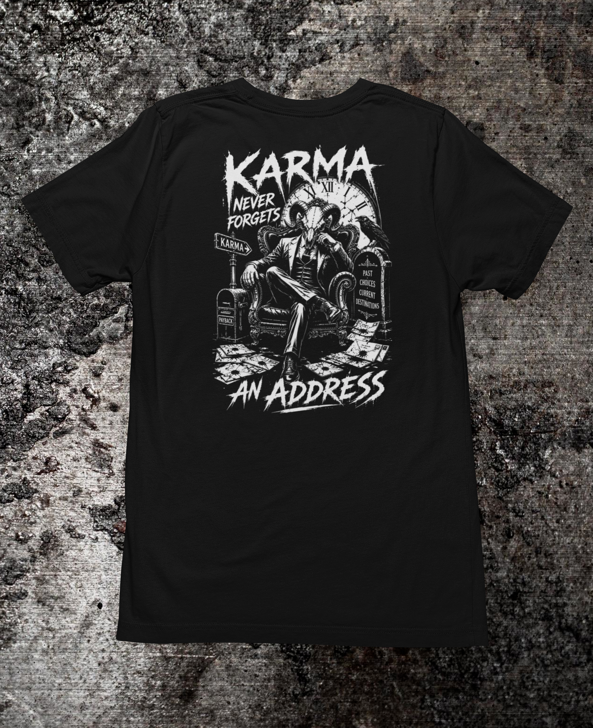 KARMA NEVER FORGETS AN ADDRESS